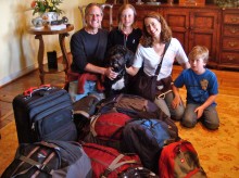 Ready to go to Buenos Aires, with all the stuff we'll need for 10 months.