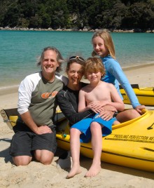 Kayaking and camping in Abel Tasman National Park, New Zealand, January 2010.